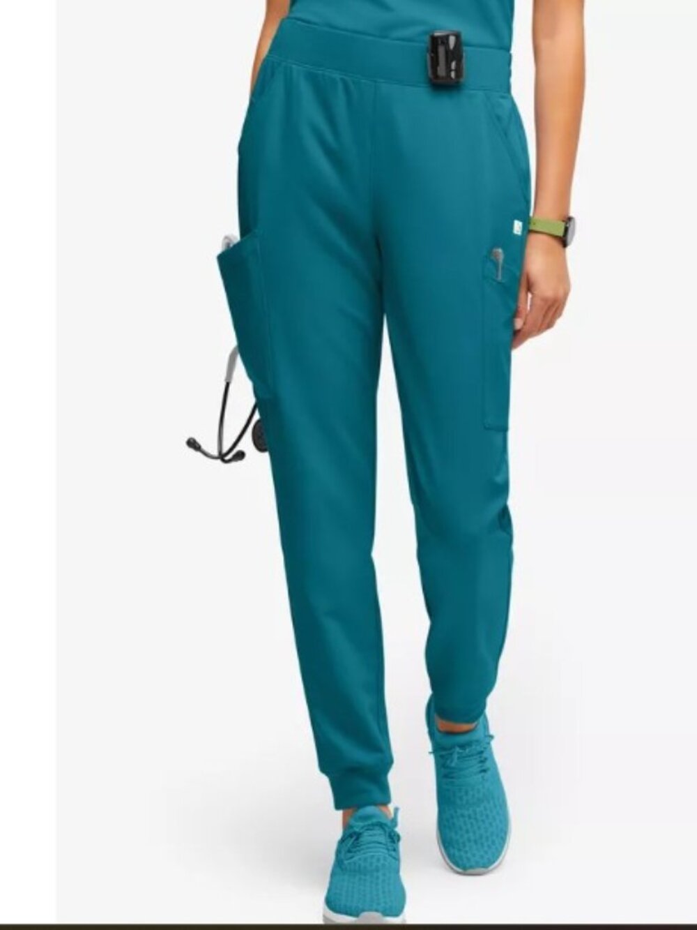 ReSurge Amber Modern 7-Pocket Flat Front Slim Leg Jogger Scrub Pants **NWOT